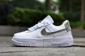 chaussures casual femme air force 1 pixel nike white snake pattern